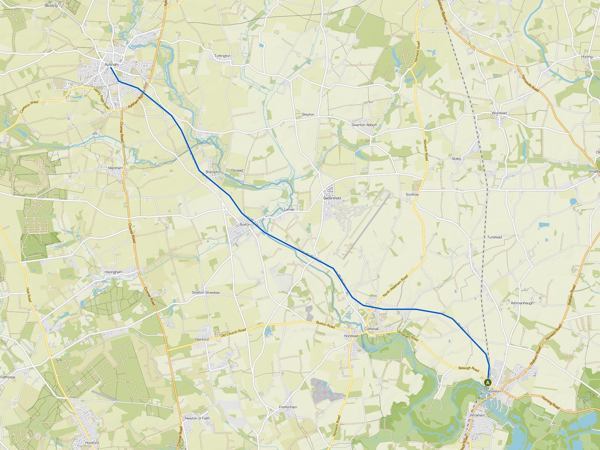The best cycling routes around Wroxham | Komoot